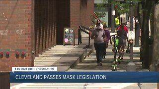 Cleveland passes emergency legislation to impose fines on people and businesses who violate mask mandate