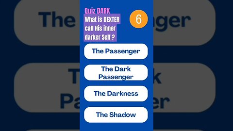 🎬 Quiz_Dexter : What does Dexter call his inner darker self? 👀 #dexter #series