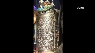 Caught on camera: Las Vegas police continue to search for religious artifact