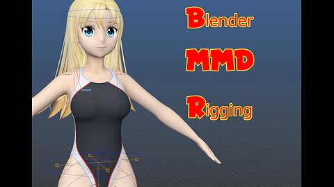 Izumi - Blender MMD rig progress 01