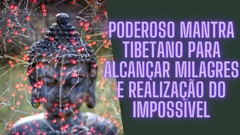 🙏🧘‍♀️Poderoso Mantra Tibetano Para Alcançar Milagres e Realização do Impossível.