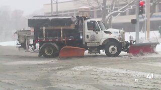 Overland Park snow crews, residents clear up aftermath of Saturday's winter storm