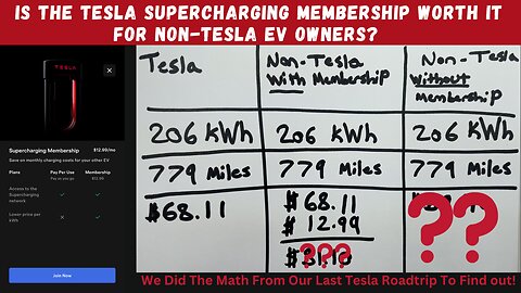Is The Tesla Supercharging Membership Worth It For Non-Tesla EV Owners?