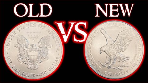 NEW Silver Eagle Design vs. OLD Silver Eagle Design Comparison
