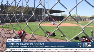 Players return to camp as Spring Training practices begin
