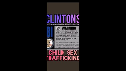 The Clinton's Child Sex Trafficking