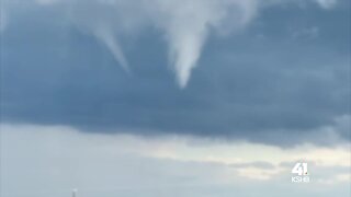 Tornado formation near Turney, Missouri