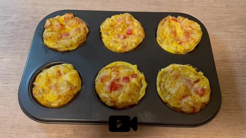 Easy Fluffy Egg Muffins in 5 minutes / Muffins Ομελέτας σε 5 λεπτά