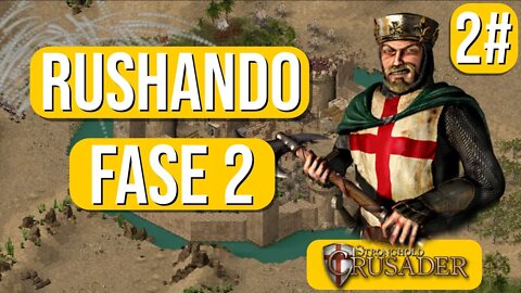 stronghold crusader gameplay - rushando - missão 2