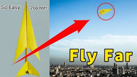 How To Make a The Best Paper Airplanes that Flies Far / Best paper airplane / Fly Long Time