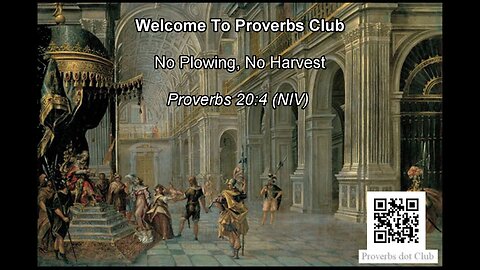 No Plowing, No Harvest - Proverbs 20:4