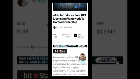 Introduces Free NFT Licensing Framework To Control Ownership #cryptoshortsalerts #crypto #nft #viral