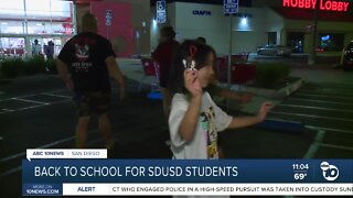 SDUSD families prepare for the first day of school