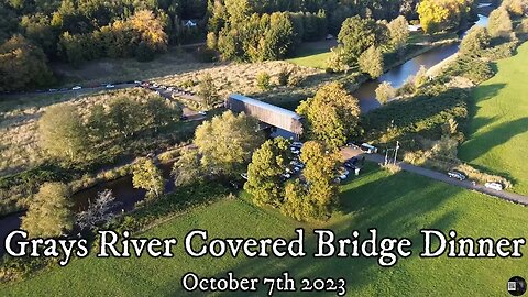 Grays River Covered Bridge Dinner - 10/7/2023 - From the Air