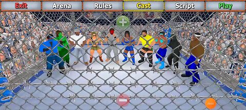 Wrestling Empire. Cage Elimination Match