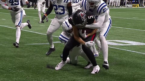 Drake London enters Beast Mode after making his first catch vs. Colts