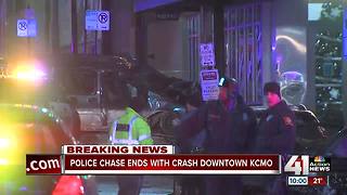 Police chase ends in destructive wreck in KCMO