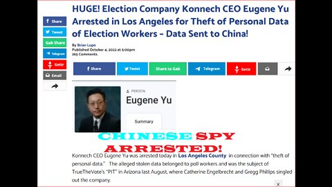 Election Co. Konnech Executive Eugene Yu arrested for election data theft