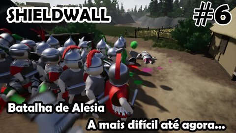 Alesia, a batalha mais difícil até agora - Shieldwall - Simulador de Guerra - Gameplay PT-BR