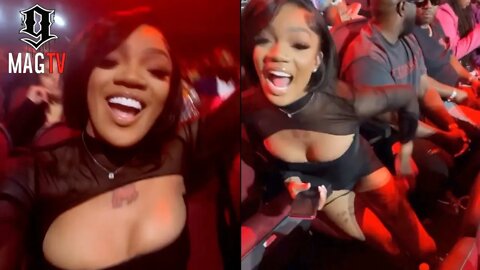 Glorilla Goes Crazy When She Hears Her Song F.N.F At The 2022 BET Awards! 😲