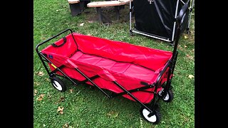 Mac Sports WTCX-201 Extended Collapsible Folding Outdoor Large Limousine Utility Wagon Red Shopping