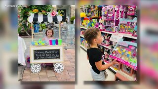 10-year-old collecting toys for kids in the hospital