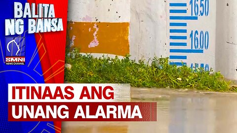 Marikina, itinaas ang unang alarma sa pagtaas ng lebel ng tubig sa Marikina River