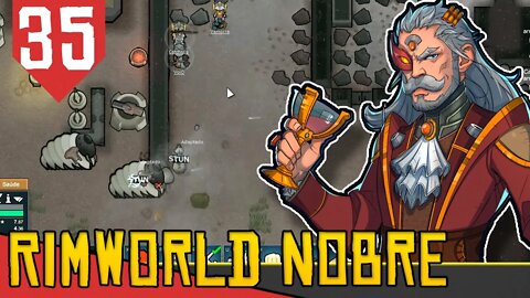 Invadindo uma Base de ROBOS - Rimworld Royalty Base Aberta #35 [Gameplay Português PT-BR]