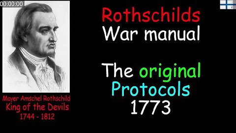 ROTHSCHILD'S WAR MANUAL [The ORIGINAL PROTOCOLS of 1773]