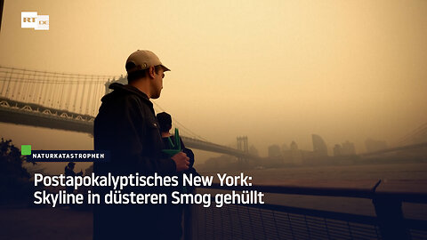 Postapokalyptisches New York: Skyline in düsteren Smog gehüllt