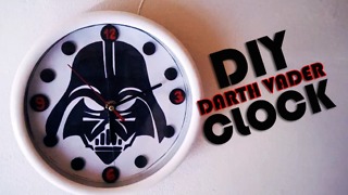 DIY Darth Vader wall clock tutorial