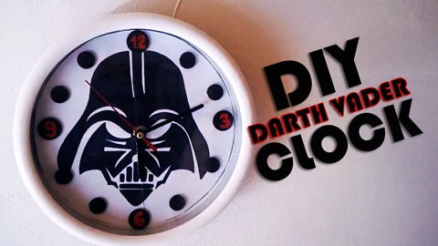 DIY Darth Vader wall clock tutorial