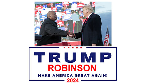 Trump 2024 | TRUMP / ROBINSON 2024? Wouldn't It Be Nice If President Trump Had a Man With the Courage of His Convictions Like Lieutenant Governor of North Carolina Mark Robinson to Serve As His Vice President?