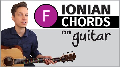 Guitar // Chords in the Key of F (Ionian)