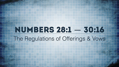 Book of Numbers 28:1 - 30:16