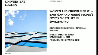 Women and children first! – Baby gap and young people’s excess mortality in Switzerland