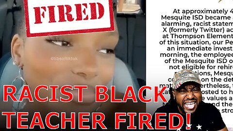 Black Supremacist Teacher FIRED By School Board After Racist Meltdown Over Sister Dating White Man!