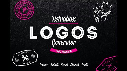 The Complete Logo Generator Pack + 800 Icons and Elements