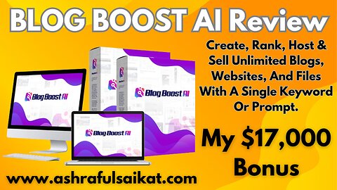 BLOG BOOST AI Review - Create Unlimited DFY AI Content (Art Flair & Pallab Ghosal)