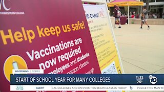 Start of school year for many San Diego colleges