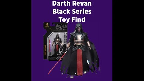 Darth Revan Black Series Figure Toy Find