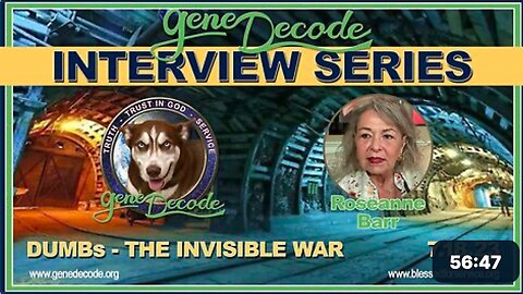 THE INVISIBLE WAR -Sit Roseanne Barr Unedited Interview with gene Decode
