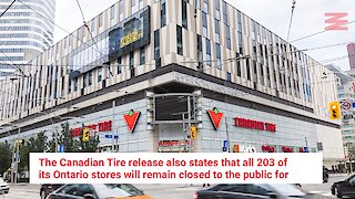 Canadian Tire Got Bumped From Ontario's Essential Services & People Can't Go In The Stores