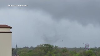 VIDEO: EF1 tornado damages industrial building in Sarasota