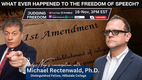 Michael Rectenwald, Ph.D. : What Ever Happened to the Freedom of Speech?