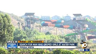 Search for man who groped girl at water park