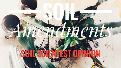 SOIL AMENDMENTS 101. A SERIES ON EVERY SOIL ADDITION YOU CAN OWN WITH A SOIL SCIENTIST OPINION 👩‍🔬