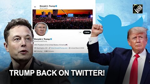 Trump is back! TRUMP'S FIRST TWEET BACK ON TWITTER!