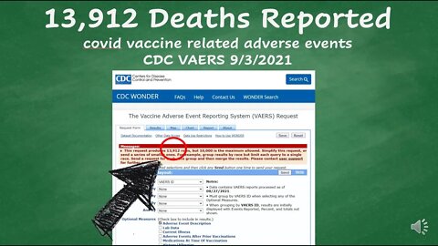 13,912 DEATHS reported 09-03-21 CDC VAERS data