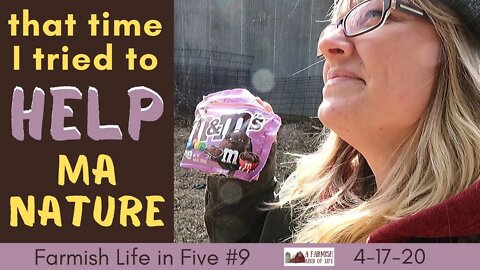 That time I tried to help Ma Nature... | Farmish Life in Five #9 | 4-17-20